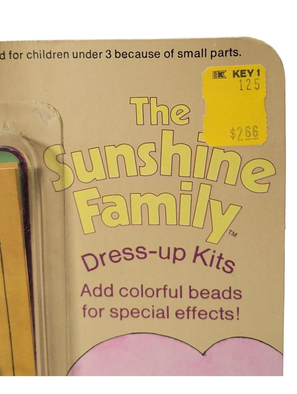 1974 Vintage Mattel The Sunshine Family Doll Dress Up Kit Beads 7265 NOS